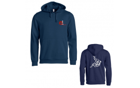 Sweat hoodie basic bleu 021031